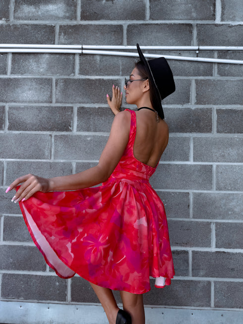 Corset dress "MARAKUJA A602" - PINK